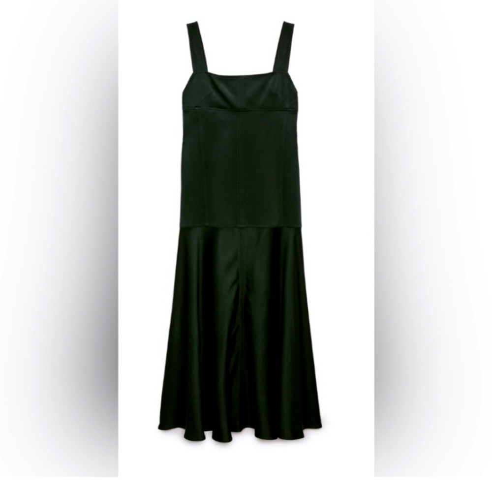 BNWT! Zara Long Satin effect C$125 Long dress